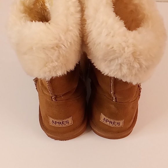 APRES by Lamo Winter Warm Snow Travel Size 8 Brown-Cream Colors SB32 - Picture 3 of 10